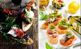 Канапе с овощами